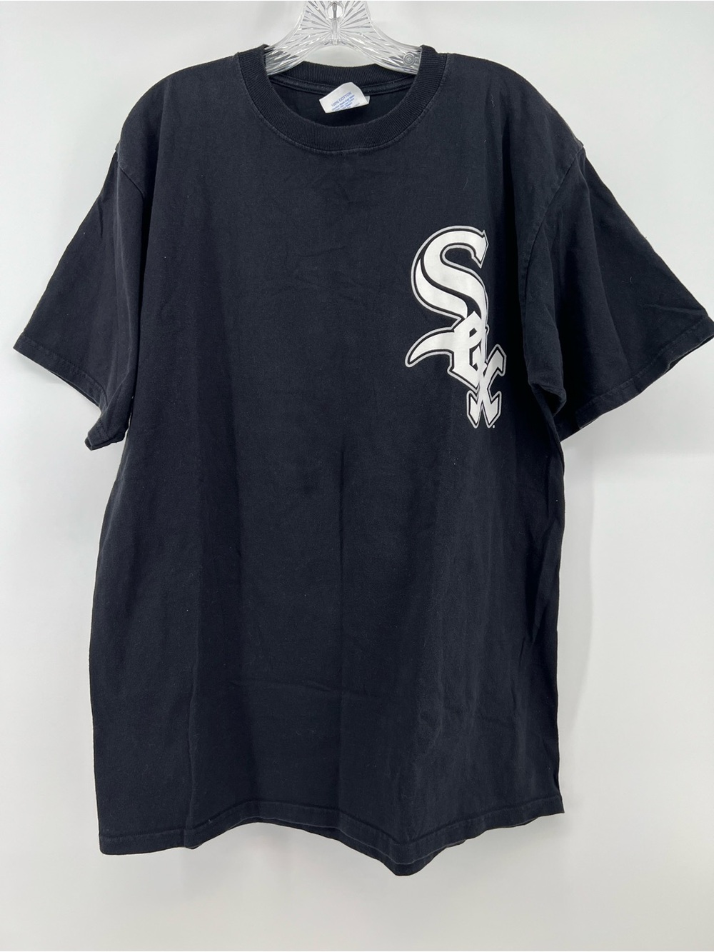 Vintage Majestic Chicago White Sox Paul Konerko #14 T-Shirt Black XL